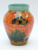 Dennis China Works vase with Poppy design by Sally Tuffin, edition number 39 (13.