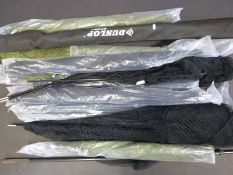 Ten large pike/salmon/carp landing nets and two handles