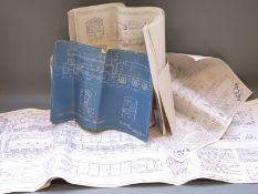 A quantity of Inisglass and other model railway drawings