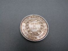 A Victorian New Zealand Virtutis Honor 1860-1861 medal marked to rim E.B. Wadlow Midmn H.M.S.