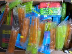 A large collection of pole float rig winders etc