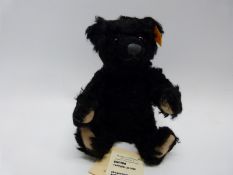 Steiff Original teddy bear with black mohair 660498,