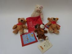 Steiff Original Club Edition 'Baby Bear' 2007 420719 teddy bear, with white mohair, button to ear,