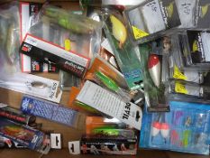 A quantity of spinners, plugs,