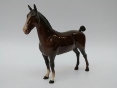 Beswick brown Hackney horse.