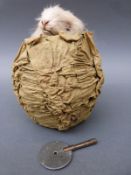 Roullet Et Decamps musical automaton of a rabbit in a lettuce or cabbage, c1890-1900.