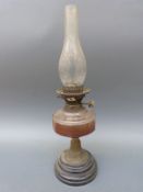 A Hinks No 2 Duplex oil lamp,