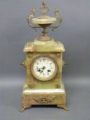 French green onyx mantel clock,