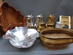 A quantity of various metalware to include Hermes, Alfi coffee jugs, Argit ice bucket,