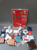 A large collection of largely cased crown and crown sized coins