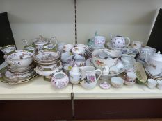 A large collection of ceramics to include 19thC part tea sets,