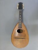 A late 19th Century round backed mandolin labelled Lazzaro, Vico S,