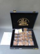 A cased set 'The Imperial Russian Collection' comprising twenty four high relief portrait coins