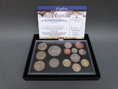 A 2011 Royal Mint Celebration set, William and Kate engagement, King James Bible,