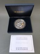 A 5oz 2007 Victoria Cross cased commemorative silver coin with certificate