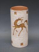 A retro Picasso style vase with signature to base,
