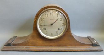 Waterbury Napoleon hat style mantel clock with two train movement,