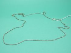 An 18ct white gold necklace/chain, 3.7g.