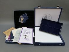 A quantity of coin certificates and collector's boxes