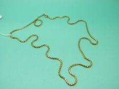 An 18ct gold necklace, weight 17.