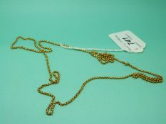 A 9ct gold chain, weight 11.