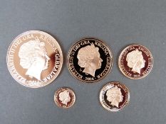 The Battle of the Atlantic limited edition gold sovereign set including a quintuple sovereign with
