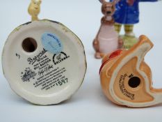 Beswick Storybook figurines from Rupert The Bear Bill Badger and Edward Trunk,
