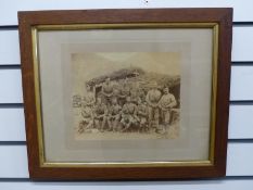 Three Punjab Irregular Frontier Force large format group photographs including one of Generals