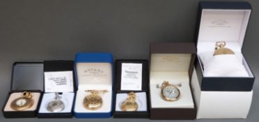 Six Rotary, Sekonda and similar pocket watches, all in original boxes, some with certificates.