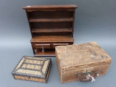 An apprentice or miniature dresser, width 33cm,