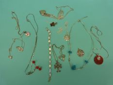 A silver filigree Maltese cross,