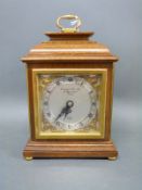 Garrard & Co Ltd Elliot clock with Roman numerals, gilt detail and silvered dial,