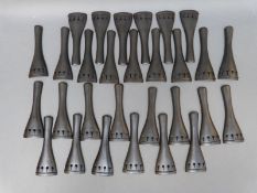 Three packs (approximately 30) violin/viola ebony tail pieces
