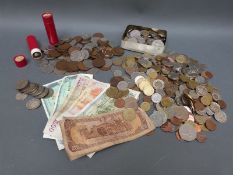 An amateur collection of overseas but also including some UK coinage, Victoria onwards,