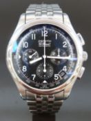 Zenith El Primero Automatic gentleman's chronograph wristwatch with blue face, date aperture,
