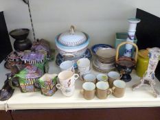 A quantity of decorative ceramics including Cottage Ware,