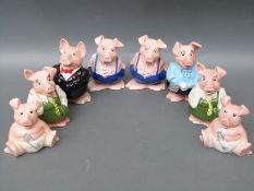 Eight Wade NatWest pigs