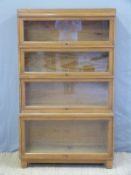 A Globe Wernicke style four tier bookcase,