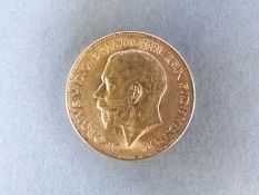 A 1912 gold full sovereign