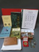 An interesting collection of Chinese 'cash' coinage together with related books and documents