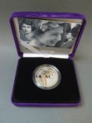 Cased Royal Mint 2006 Queen's 80th Birthday Piedfort silver proof crown, cert no.