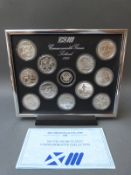 Commonwealth Games of Scotland silver uncirculated commemorative coin collection 1986 with