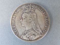 An 1890 Victorian jubilee crown,