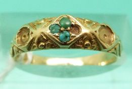 A Victorian 18ct gold ring,