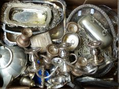 A quantity of silver plate to include tazzas, teapot,
