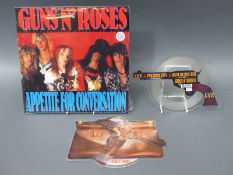 Guns N' Roses - 2 shaped picture discs Paradise City and Nighttrain with a coloured vinyl interview