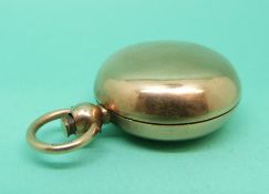 A 9ct gold sovereign case, 15.7g.