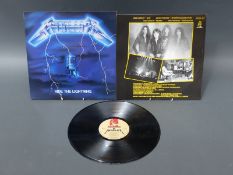 Metallica - Ride the Lightning beige label without barcode condition appears to be excellent