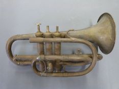 A Butler of London brass cornet