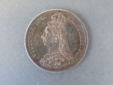 An 1887 silver crown